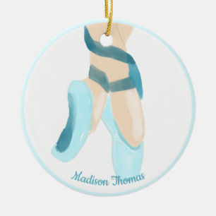 Blauw, speciaal ontworpen balletdiapositieven, ker keramisch ornament