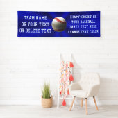 Blauw, speciaal voor honkbal ontworpen banner met  (Insitu)