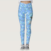 Blauw spectrum van zeemeerminnen leggings (Voorkant)