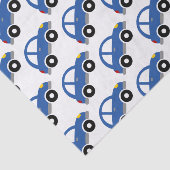Blauw speelgoed kind Birthday cadeaupapier Tissuepapier (Detail)