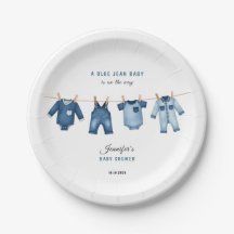 Blauw Spijkerbabyfeest - Denim Thema