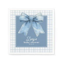 Blauw spijkerbroek baby baby shower papieren serve
