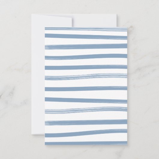 Blauw Spijkerbroek Baby Denim Luier Raffle Kaart (Achterkant)