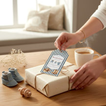 Blauw Spijkerbroek Baby Shower Cowboylaarzen dank 