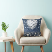 Blauw Spijkerbroek Denim & Diamanten Glitters Diam Kussen (Stoel)
