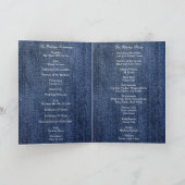 Blauw spijkerbroek Denim en kant bruiloft Programma (Binnen)