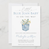 Blauw Spijkerbroek Denim Landelijke Jongens Baby B Kaart (Voorkant)