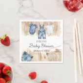Blauw Spijkerstof Denim Servet (Insitu)