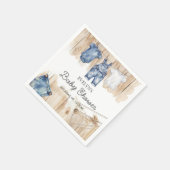 Blauw Spijkerstof Denim Servet (Hoek)