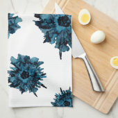 !!! Blauw spinmum torss patroon— Theedoek (Quarter Fold)