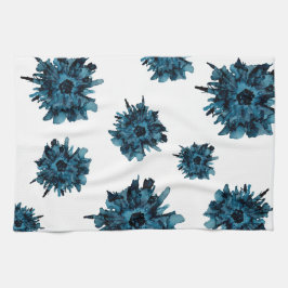 !!! Blauw spinmum torss patroon— Theedoek