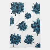 !!! Blauw spinmum torss patroon— Theedoek (Verticaal)