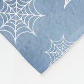 Blauw Spinnenweb Dekbed Fleece Deken (Hoek)
