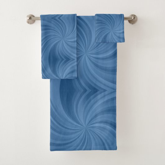 blauw spiraalbad bad handdoek (Insitu)