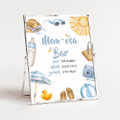 Blauw Splish Baby shower Moeder Osa Bar Poster