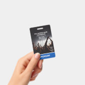 Blauw Sponsor Toegangspas QR-code Logo Conferentie Badge (Handheld)