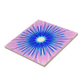 blauw springster tegeltje (Zijkant)