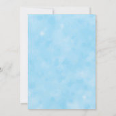 Blauw Sprookje Bruiloft Uitnodiging (Achterkant)