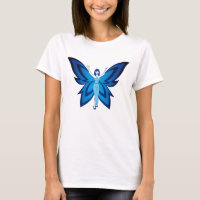 Blauw sprookje dames basic t-shirt