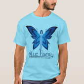 Blauw sprookje heren raglan sweatshirt (Voorkant)