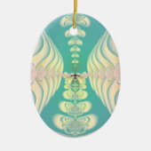 Blauw sprookje keramisch ornament (Voorkant)