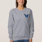 Blauw sprookje vrouwen basicsweatshirt trui (Voorkant)