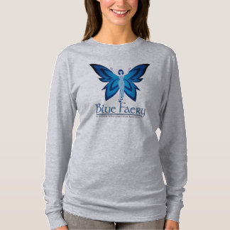 Blauw sprookje vrouwen Hanes Nano lange mouw t-shi T-shirt