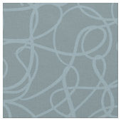 Blauw Squiggle Line Abstract Pattern Stof (Close Up)