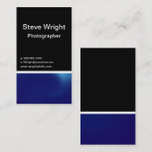 Blauw staal visitekaartje (Voorkant / Achterkant)