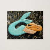 blauw-staartzeemeervis legpuzzel (Horizontaal)