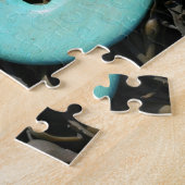 blauw-staartzeemeervis legpuzzel (Zijkant)