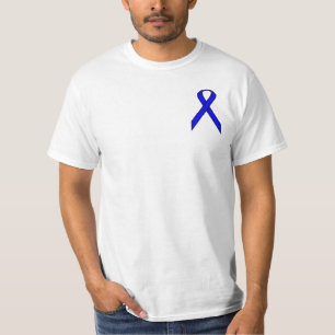 Blauw standaardlint t-shirt