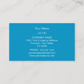 Blauw Star 3 sterren visitekaartje blauw (Achterkant)