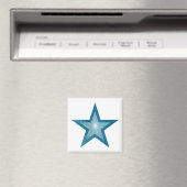 Blauw Star friet magneet wit (Insitu (Vaatwasser))