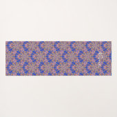 Blauw Star Leaves Pattern Thunder_Cove Yogamat (Achterkant (horizontaal))