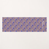 Blauw Star Leaves Pattern Thunder_Cove Yogamat (Voorkant (horizontaal))