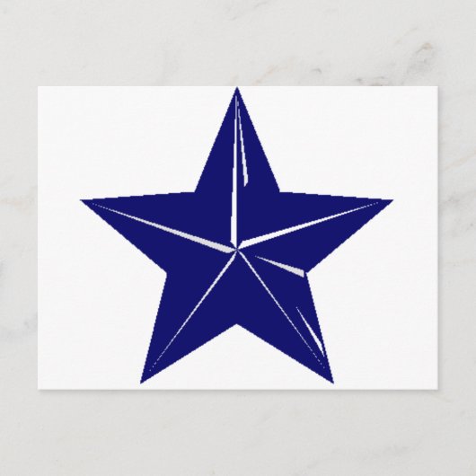 Blauw Star-ontwerp voor elk doel!!! Briefkaart (Voorkant)