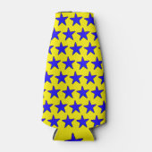 Blauw Star-patroon Flesjeskoeler (Voorkant)