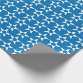 Blauw Star Pattern-pakpapier Cadeaupapier (Hoek)