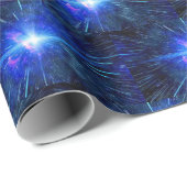 BLAUW STAR-verpakkingspapier Cadeaupapier (Rol Hoek)