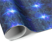 BLAUW STAR-verpakkingspapier Cadeaupapier (Rol Hoek)