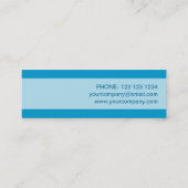 Blauw Star visitekaartje bleek stripe skinny (Achterkant)