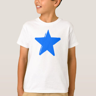 blauw STAR wit T-shirt