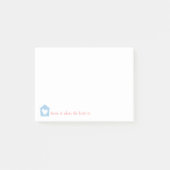 Blauw startpunt is waar het hart noten is post-it® notes (Voorkant)