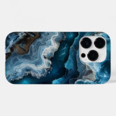 Blauw Steen Look Agaat Macro Fotografie Case-Mate iPhone Case (Achterkant (horizontaal))