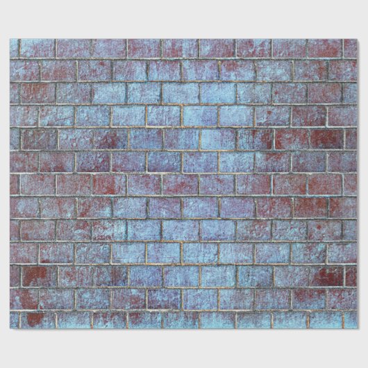 blauw steenbakkerpapier cadeaupapier (Vlak)