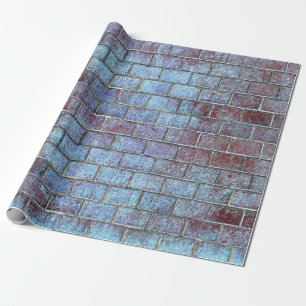 blauw steenbakkerpapier cadeaupapier