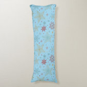 "Blauw Ster Patroon Body Kussen (Voorkant Verticaal)