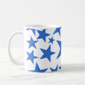 Blauw sterpatroon koffiemok (Links)