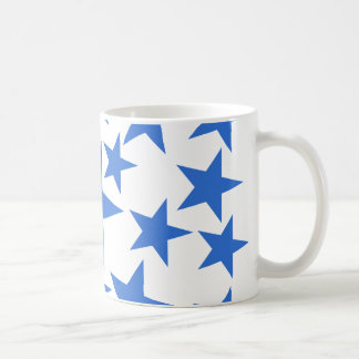 Blauw sterpatroon koffiemok